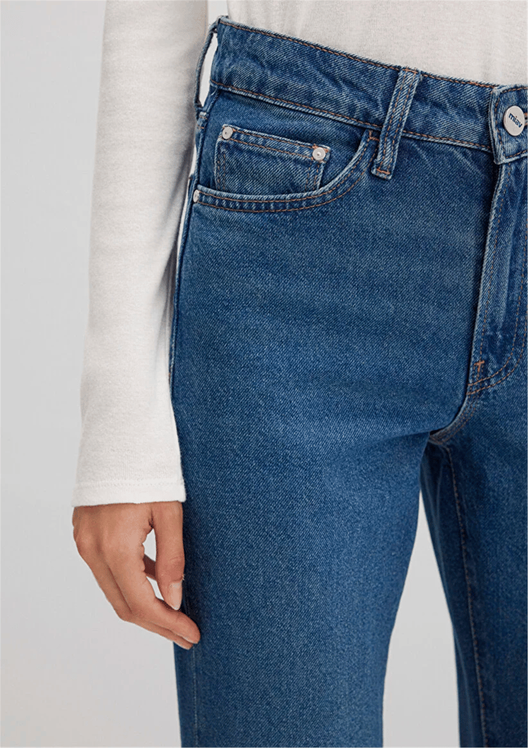 Mavı M1010299-91180 Mıav Dark Shaded Denım Kadın Flare, Boot Cut Denım Pantolon