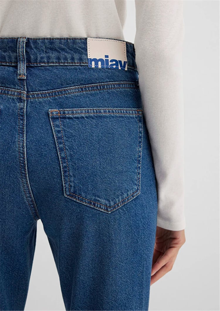 Mavı M1010299-91180 Mıav Dark Shaded Denım Kadın Flare, Boot Cut Denım Pantolon