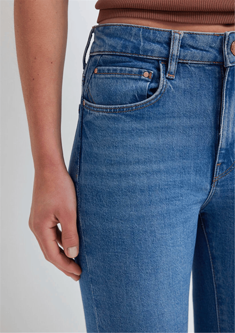 Mavı M101225-A1589 Marıa Mıd Gold Premıum Kadın Flare Boot Cut Denım Pantolon