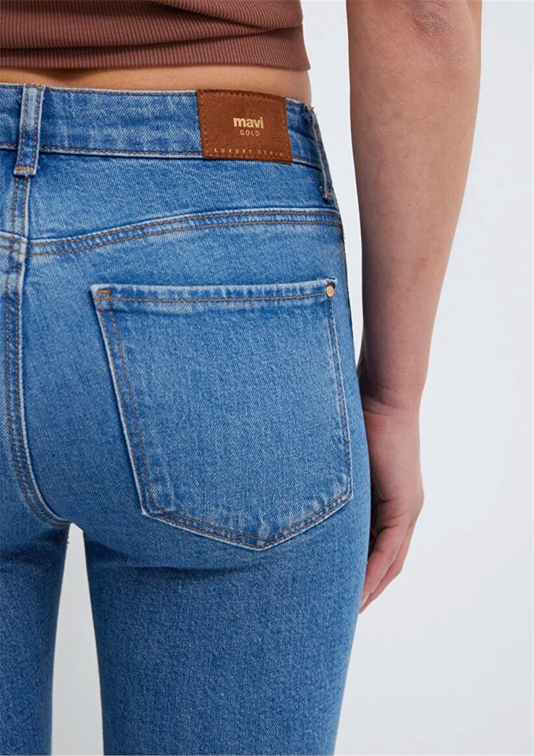 Mavı M101225-A1589 Marıa Mıd Gold Premıum Kadın Flare Boot Cut Denım Pantolon