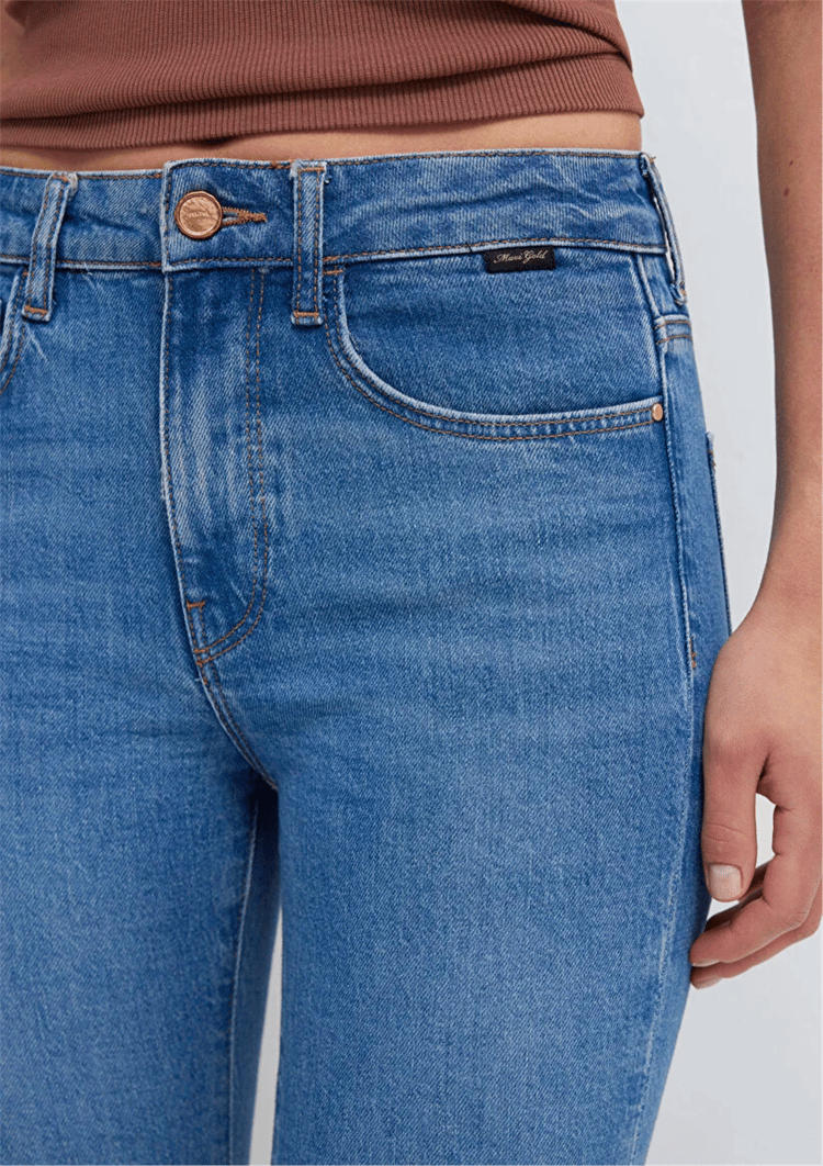 Mavı M101225-A1589 Marıa Mıd Gold Premıum Kadın Flare Boot Cut Denım Pantolon