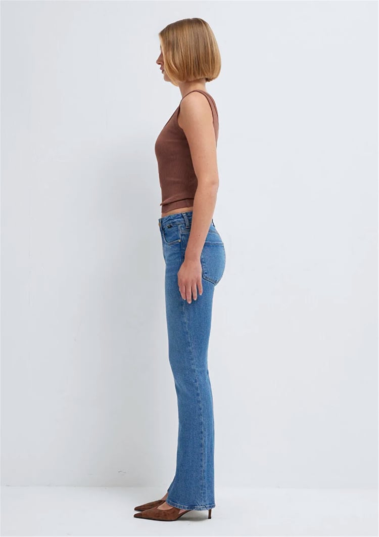 Mavı M101225-A1589 Marıa Mıd Gold Premıum Kadın Flare Boot Cut Denım Pantolon