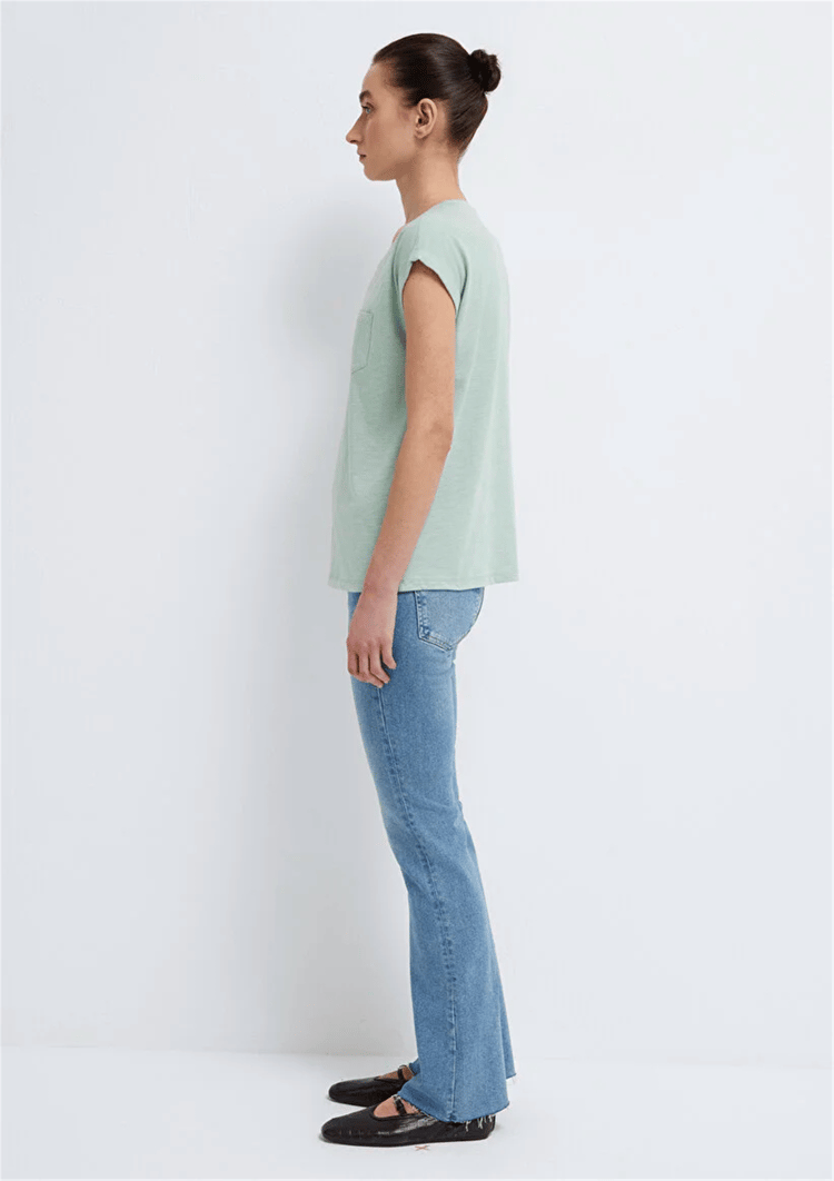 Mavi M1600961-71780 Küf Yeşili Kadın T-Shirt