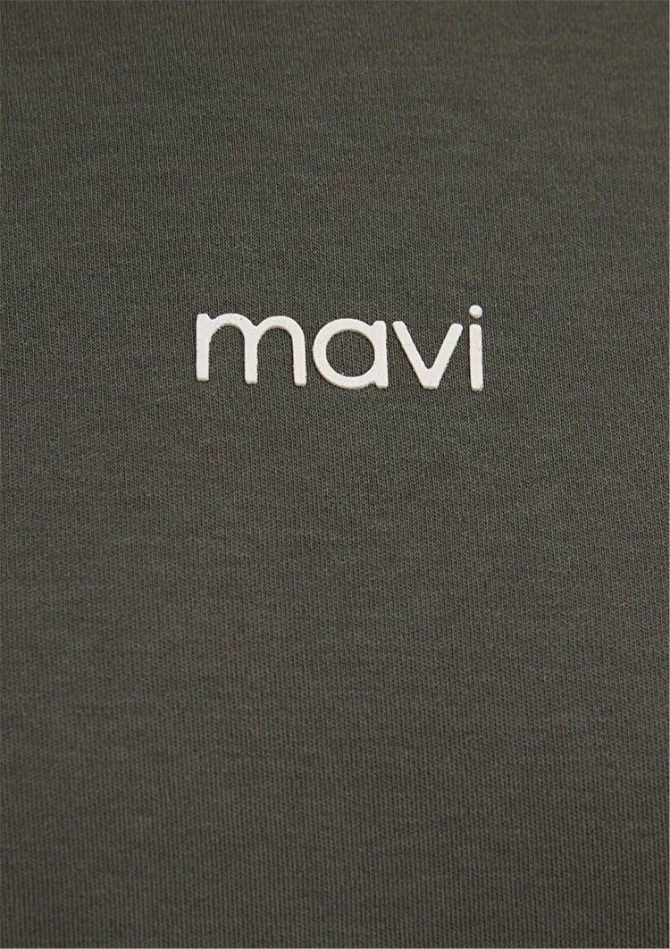 Mavı M1612829-71553 Beluga Kadın Regular Logo Baskılı T-Shırt