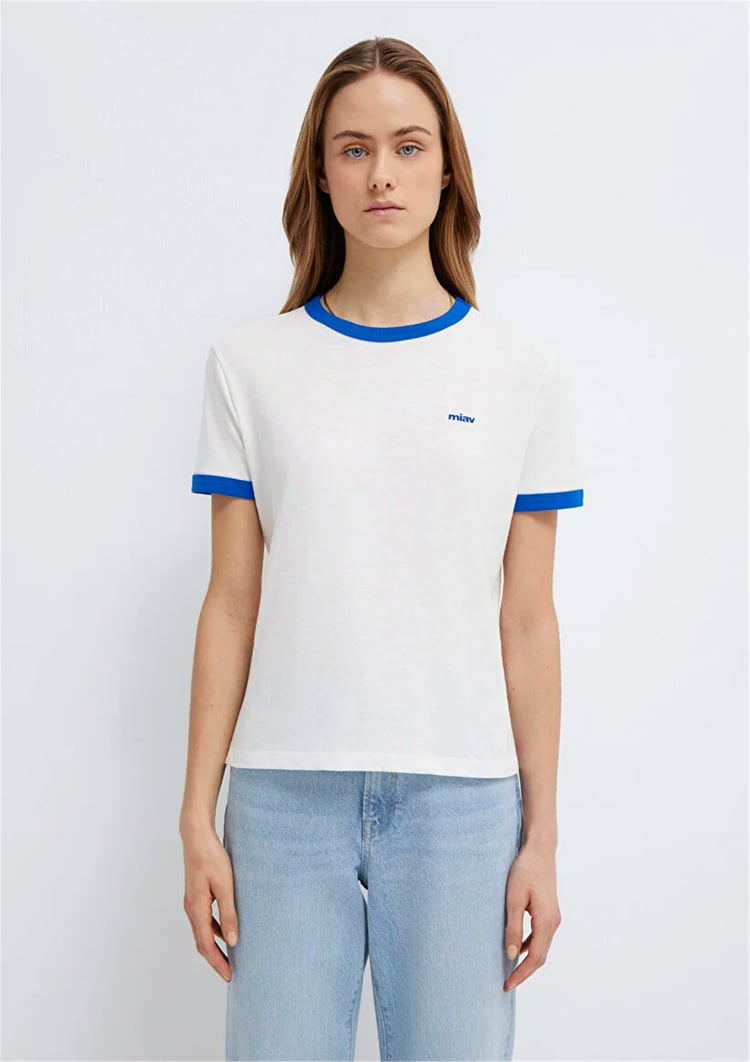 Mavi Y26 M1614089-70057 Kırık Beyaz Kadın T-shirt