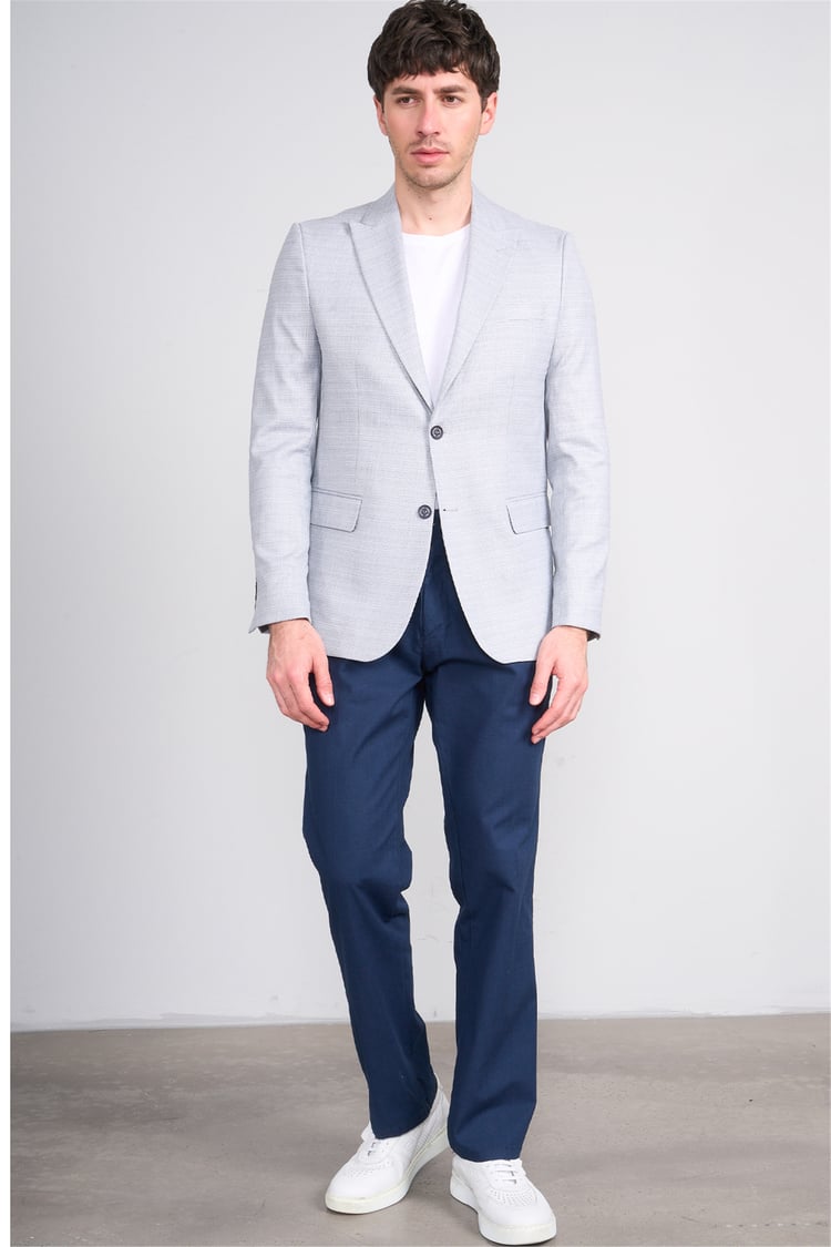 Mentality 4735 Erkek Slimfit Tek Ceket Lacivert