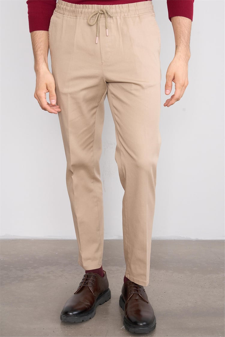 Mentality 6373 Erkek Jogger Pantolon Bej