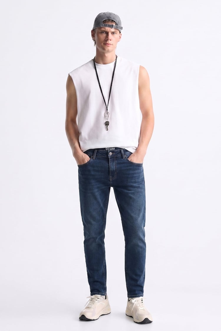 Mentality 6443 Erkek Proton Slim Fit Kot Pantolon Açık Lacivert