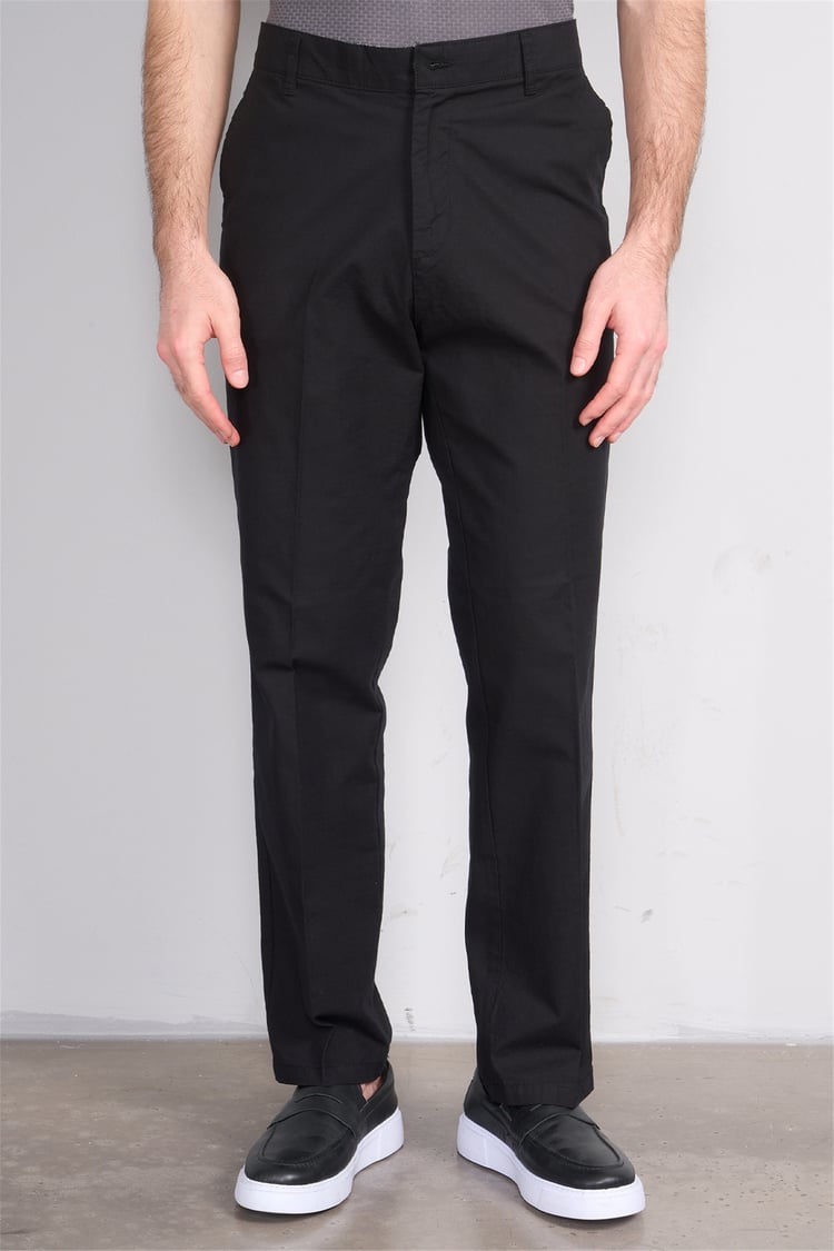 Mentality 6776 Erkek Yan Cep Pantolon Siyah