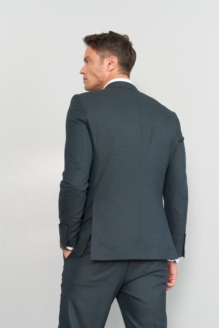 Mentality 9094 Erkek Yünter 6 Drop Slimfit Takım Elbise Zümrüt