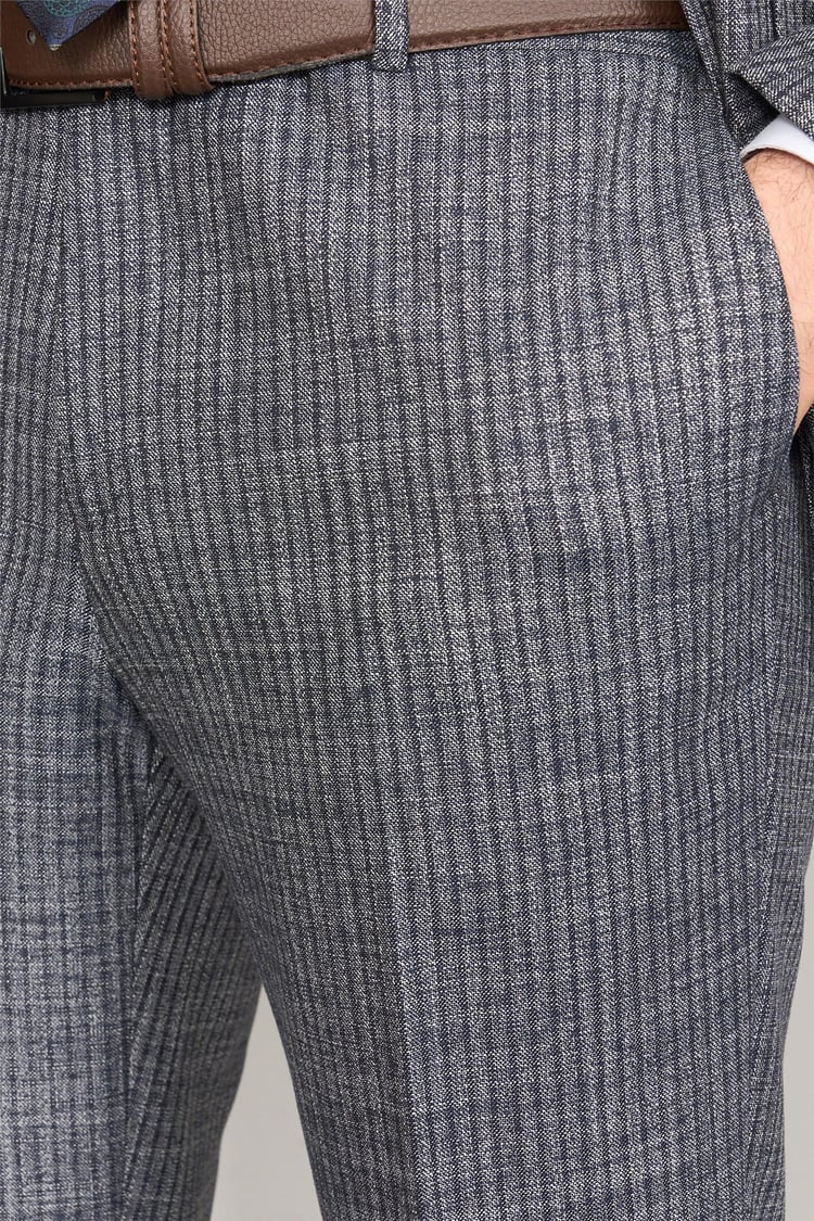 Mentality 9121 Erkek Mono Yaka Slim Fit Takım Elbise Lacivert