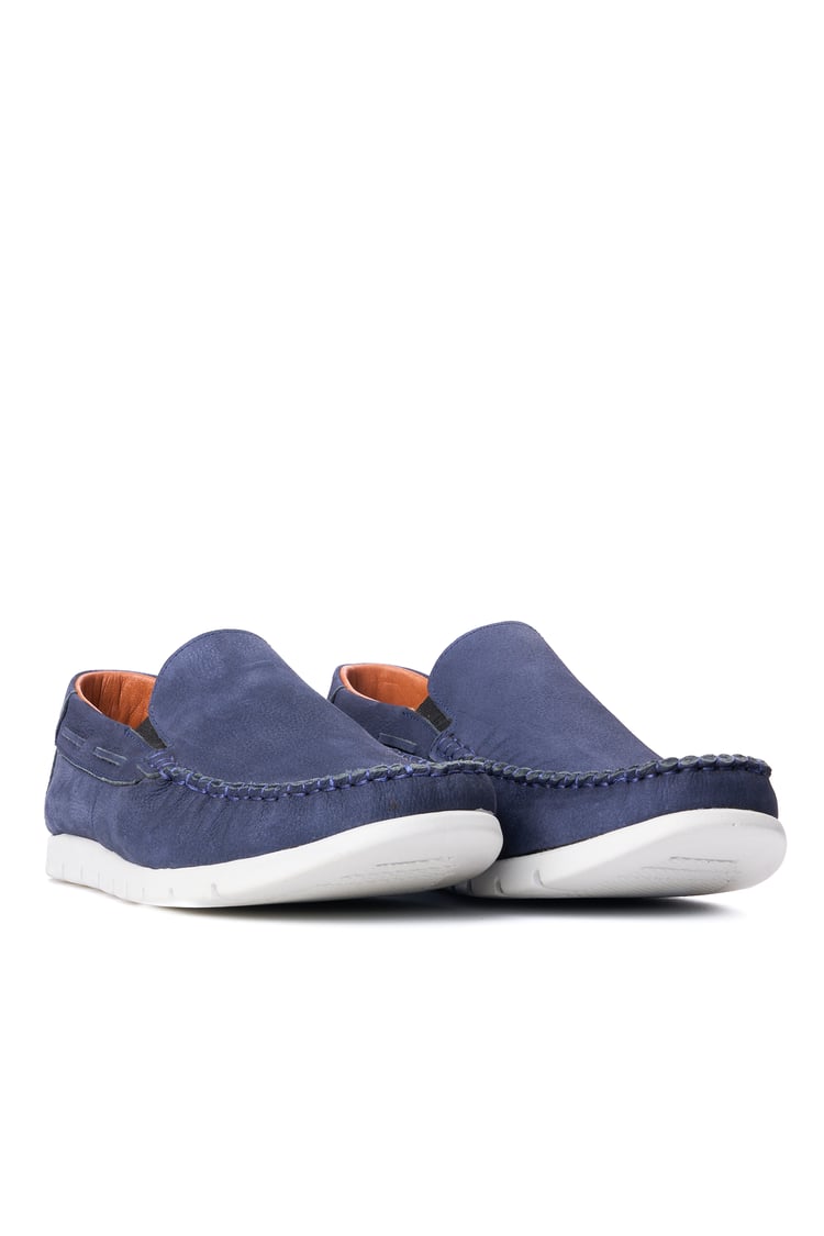 Meva 414 Lacivert Nubuk Erkek Deri Comfort Ayakkabı