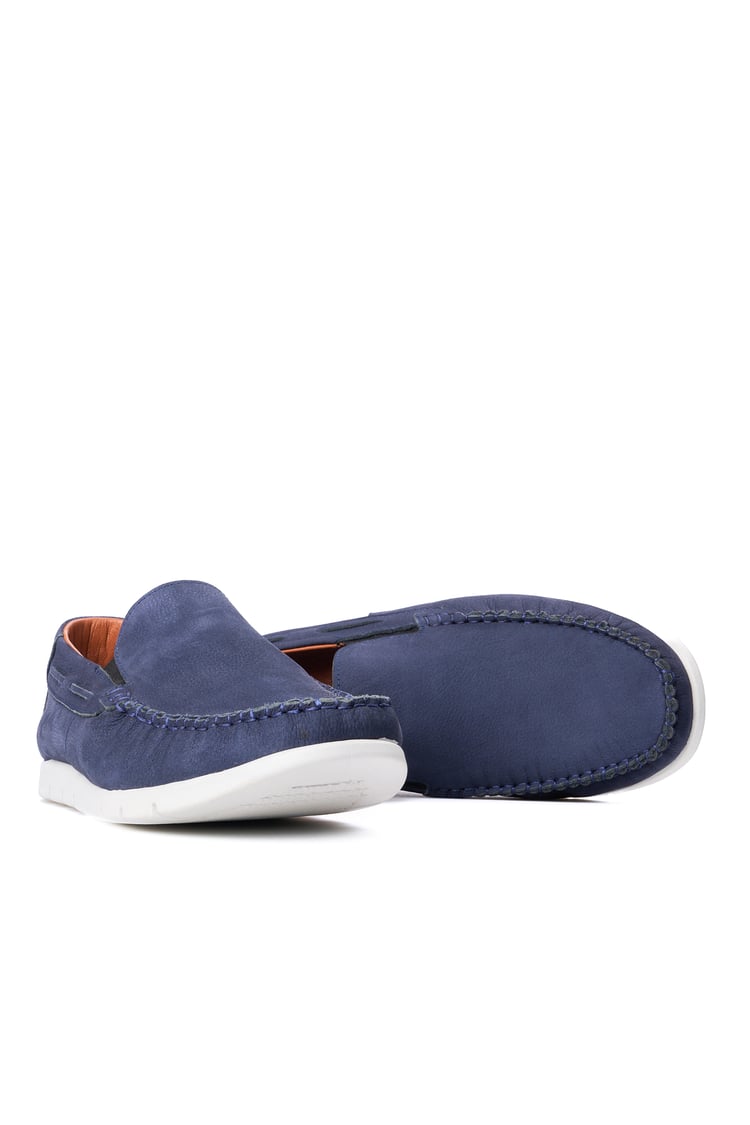 Meva 414 Lacivert Nubuk Erkek Deri Comfort Ayakkabı