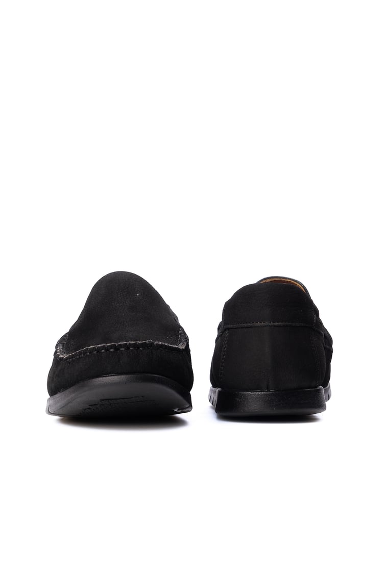 Meva 414 Siyah Nubuk Erkek Deri Comfort Ayakkabı