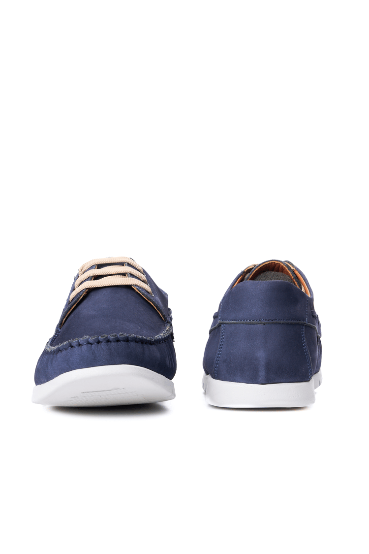 Meva 415 Lacivert Nubuk Erkek Deri Comfort Ayakkabı