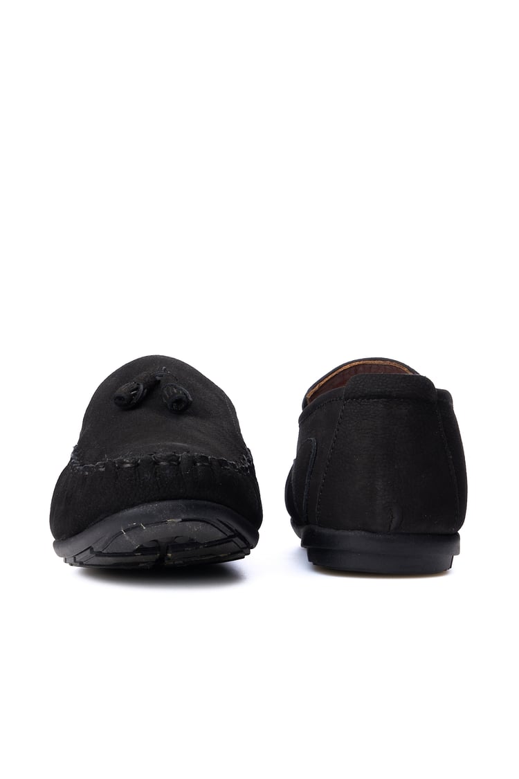 Meva 483 Siyah Nubuk Erkek Deri Comfort Ayakkabı