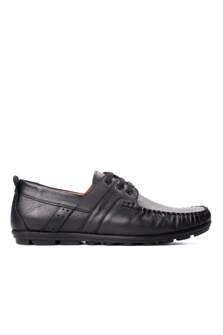 Meva 9105 Siyah Erkek Deri Comfort Ayakkabı