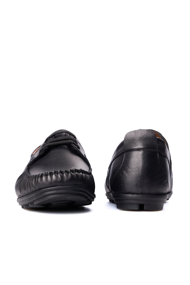 Meva 9105 Siyah Erkek Deri Comfort Ayakkabı