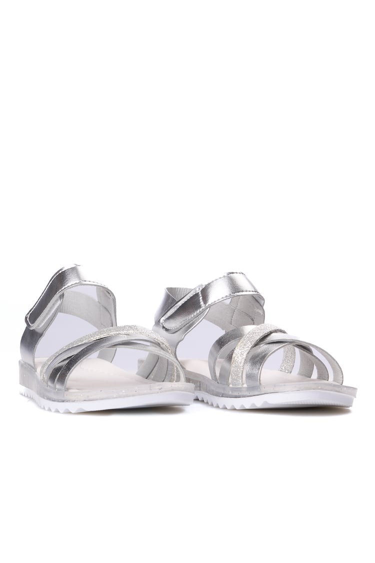 Mınıcan  Sa-F-011 Grı 07 Fılet Kız Cocuk Sandalet