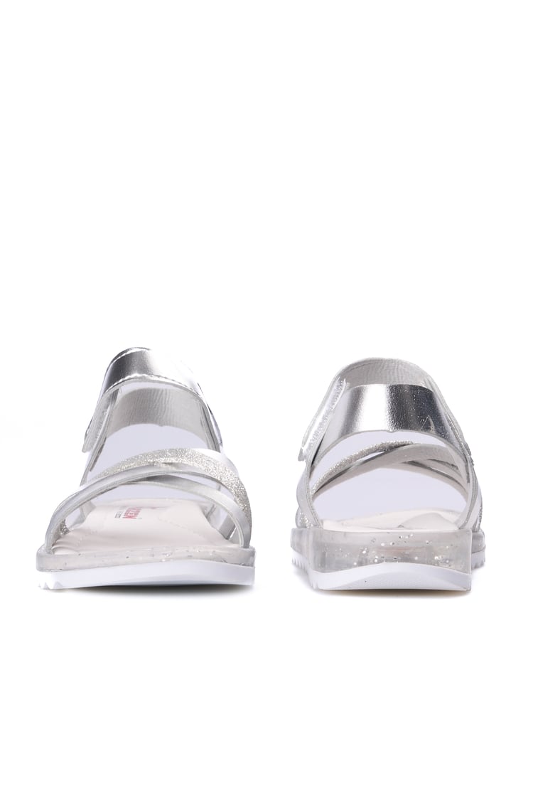 Mınıcan  Sa-F-011 Grı 07 Fılet Kız Cocuk Sandalet