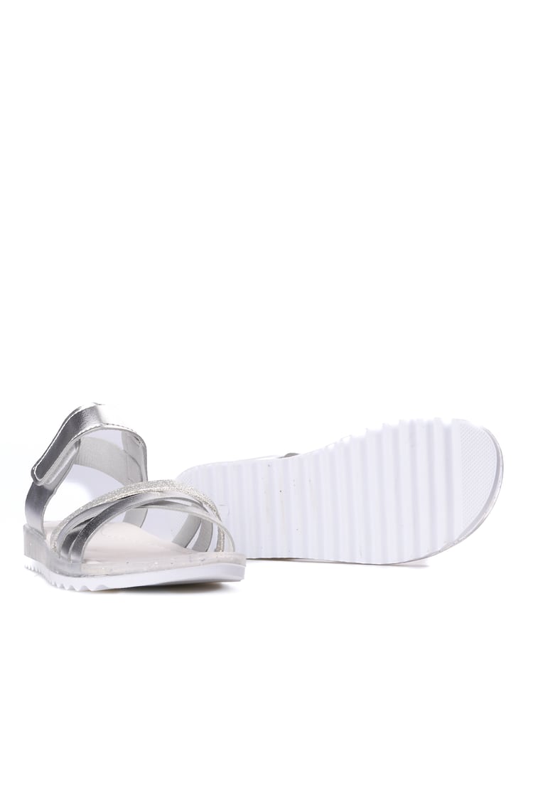 Mınıcan  Sa-F-011 Grı 07 Fılet Kız Cocuk Sandalet