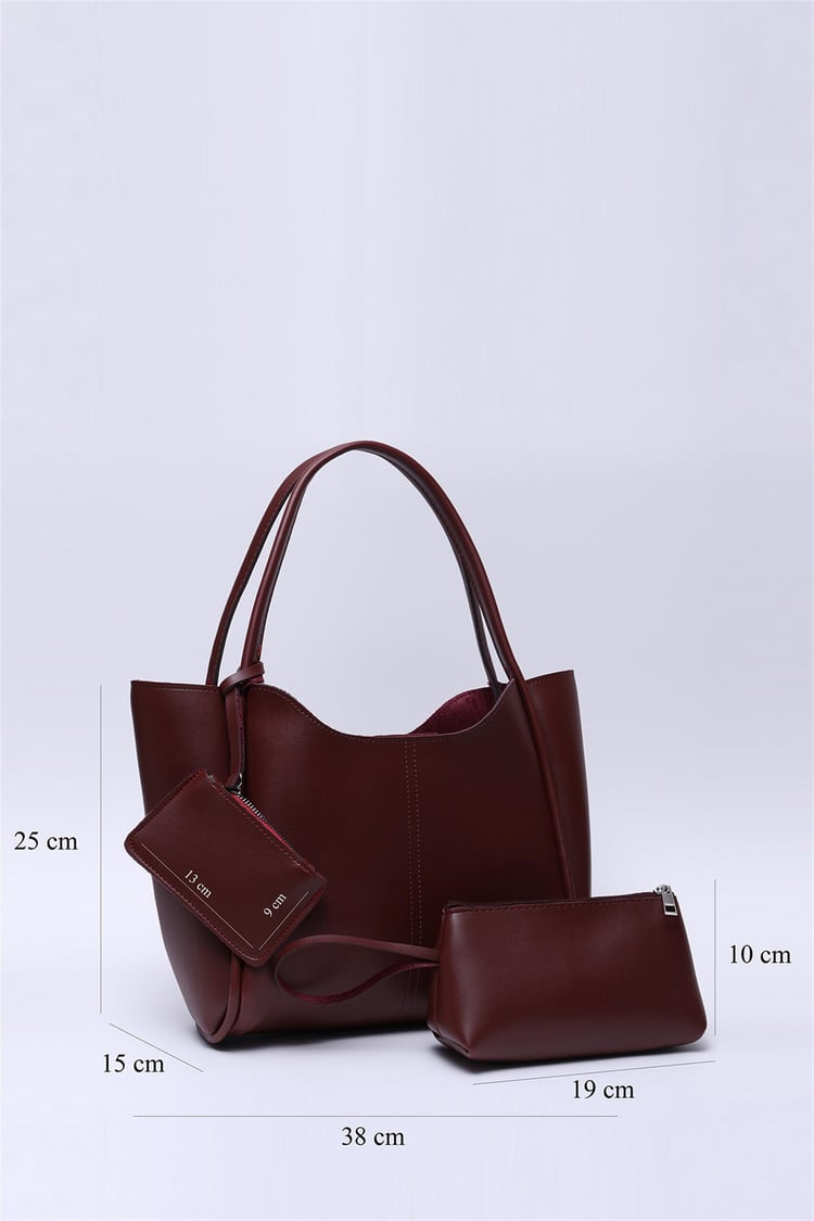 Mıyamıra Shk108 Bordo Kadın Omuz Cantası