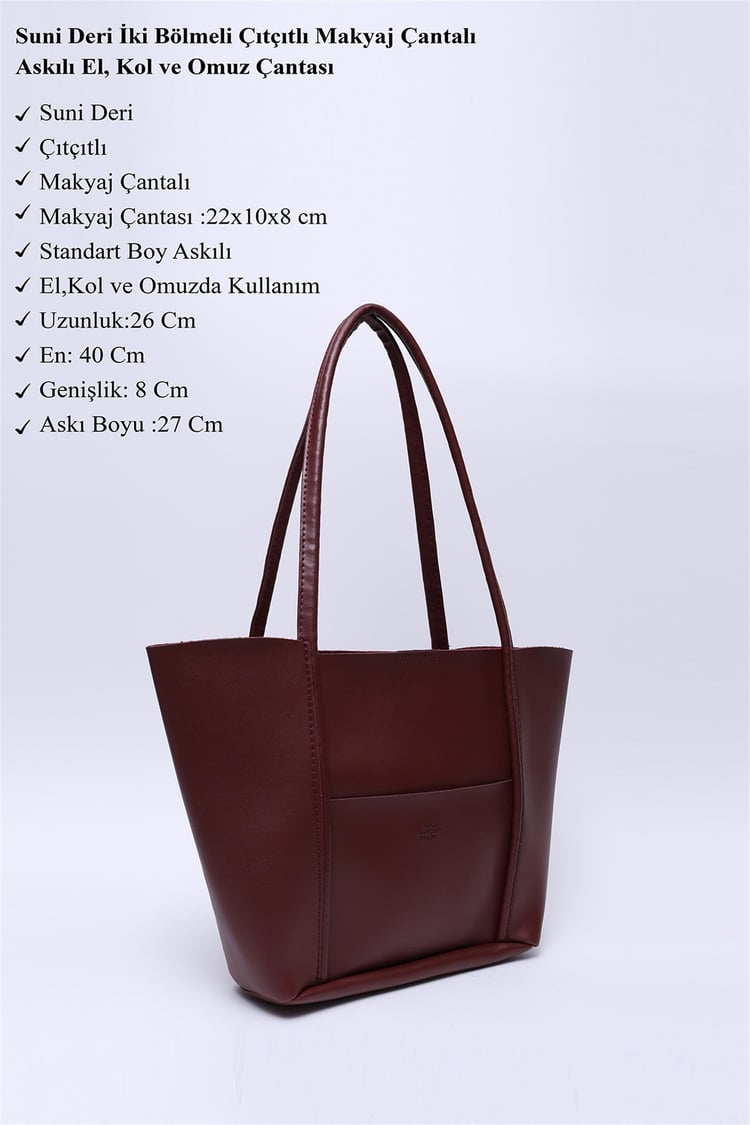 Mıyamıra Shk80 Bordo Kadın Omuz Cantası