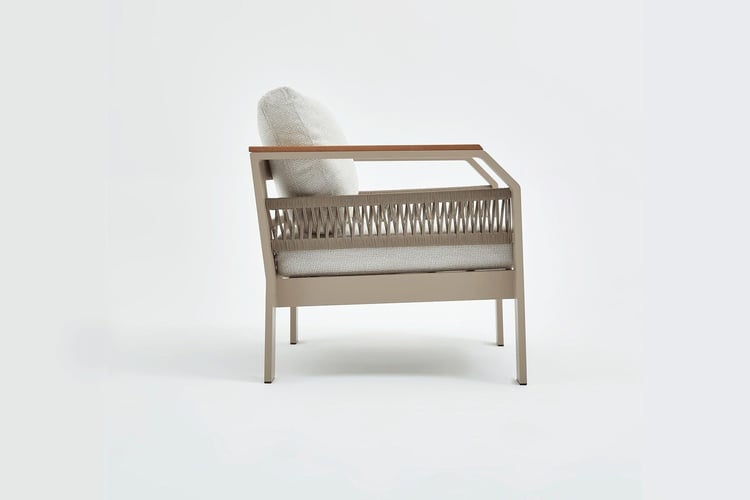 Morento Bahçe Oturma Grubu 3+1+1+Yüksek Sehpa - Kum Rengi