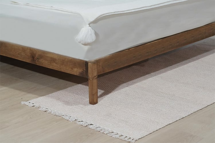 Msm Eko Doğal Ahşap Karyola Natural Ceviz 120X200 Cm