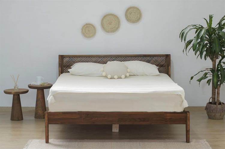 Msm Tokyo Doğal Ahşap Karyola Natural Ceviz 90X200 Cm