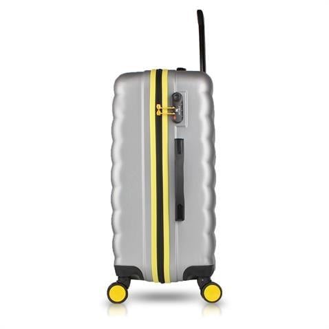 My Valice Colors Abs Kabin Orta Büyük ve Makyaj Boy Gri 4'lü Travel Valiz Seti