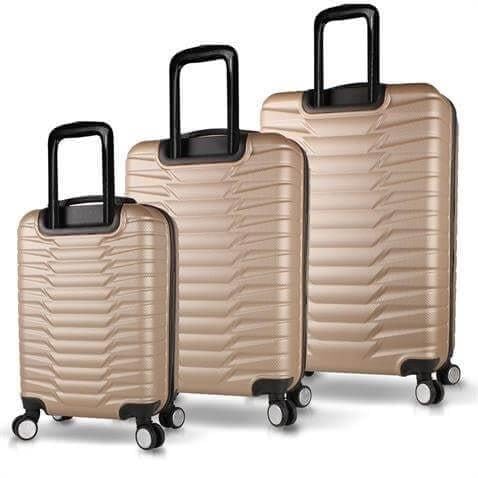 My Valice Croc Abs Kabin Orta ve Büyük Boy Gold 3'lü Valiz Seti