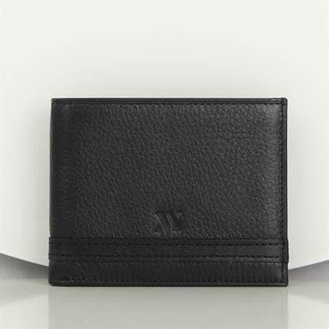 My Valice Erkek Hakiki Deri Cüzdan ve Kartlık 1822 Siyah