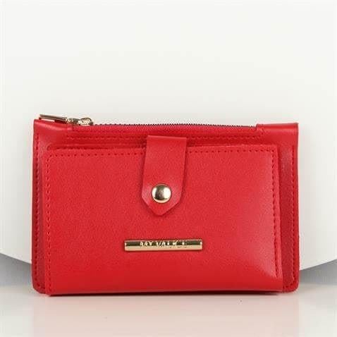 My Valice Kadın Deri Cüzdan ve Kartlık 1626 Kırmızı