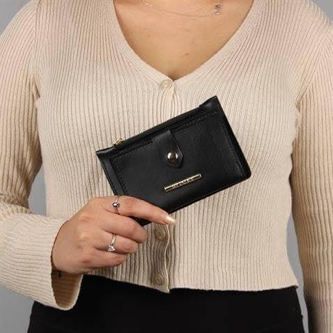 My Valice Kadın Deri Cüzdan ve Kartlık 1626 Siyah