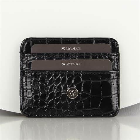 My Valice Kadın Deri Cüzdan ve Kartlık 1624 Siyah