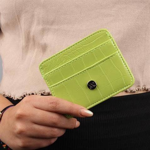 My Valice Kadın Deri Cüzdan ve Kartlık 1624 Fıstık Yeşili