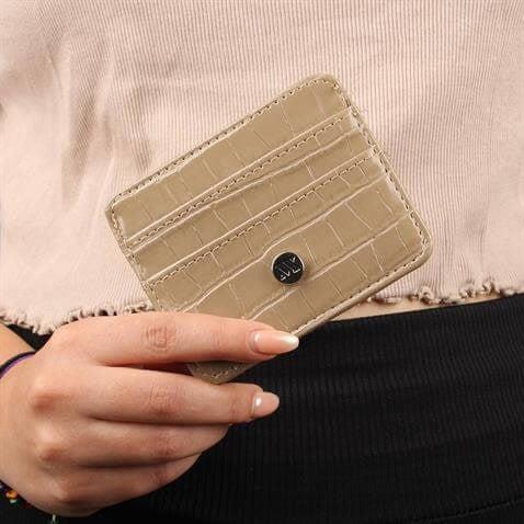 My Valice Kadın Deri Cüzdan ve Kartlık 1624 Bej