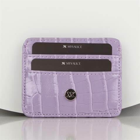 My Valice Kadın Deri Cüzdan ve Kartlık 1624 Lila