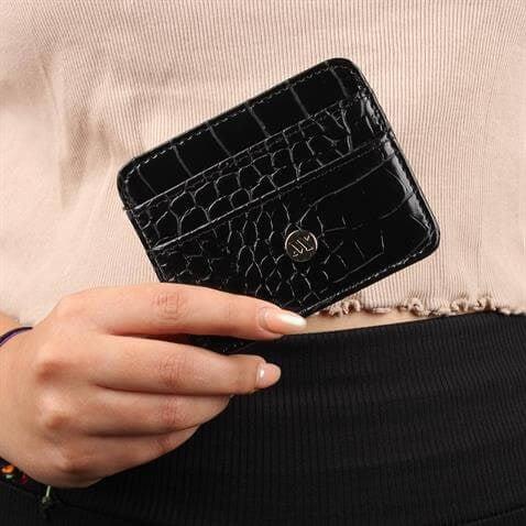 My Valice Kadın Deri Cüzdan ve Kartlık 1624 Siyah