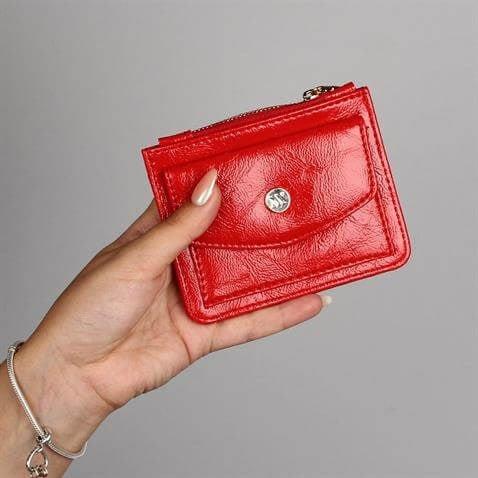 My Valice Kadın Deri Cüzdan ve Kartlık 1619 Kırmızı