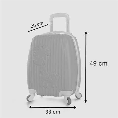 My Valice Kids Abs Çocuk Valizi Zürafa Mavi