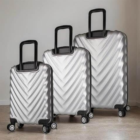 My Valice Lotus Abs Kabin Orta ve Büyük Boy Gri 3'lü Valiz Seti