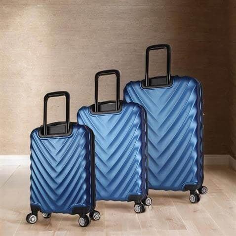 My Valice Lotus Abs Kabin Orta ve Büyük Boy Lacivert 3'lü Valiz Seti