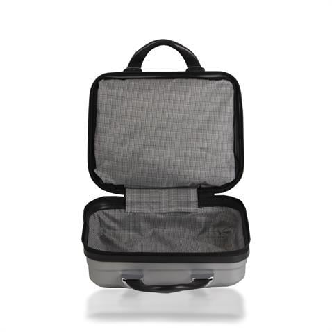 My Valice Ruby Abs Kabin Orta Büyük ve Makyaj Boy Gri 4'lü Travel Valiz Seti