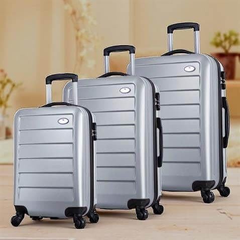 My Valice Ruby Abs Kabin Orta ve Büyük Boy Gri 3'lü Valiz Seti
