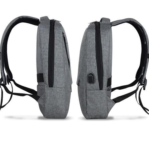 My Valice Smart Bag Active Usb Şarj Girişli Slim Notebook Sırt Çantası Gri