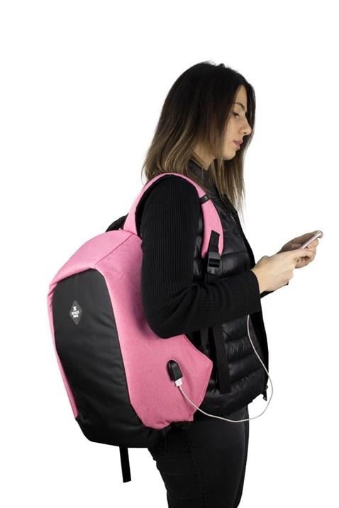 My Valice Smart Bag Secret Usb Şarj Girişli Akıllı Sırt Çantası Bordo