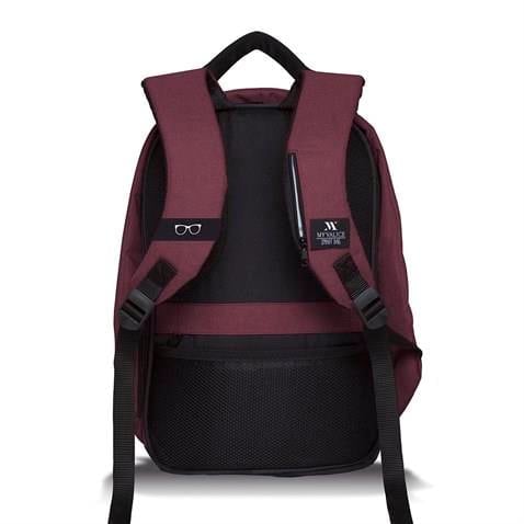 My Valice Smart Bag Secret Usb Şarj Girişli Akıllı Sırt Çantası Bordo