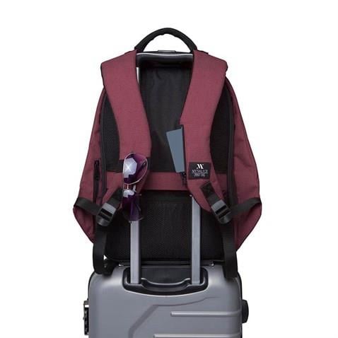 My Valice Smart Bag Secret Usb Şarj Girişli Akıllı Sırt Çantası Bordo